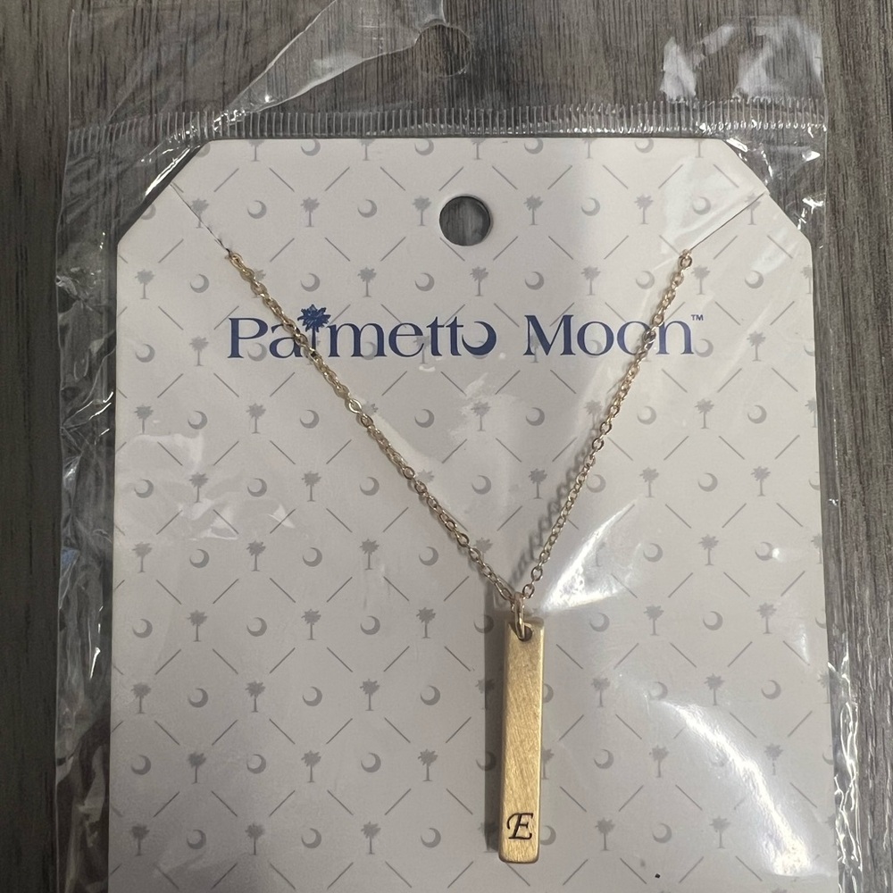 Palmetto Moon “E” necklace